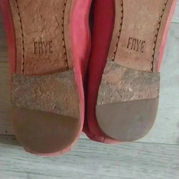 Frye Suede Coral Carson Ballet Flats Size 7 - Picture 8 of 9